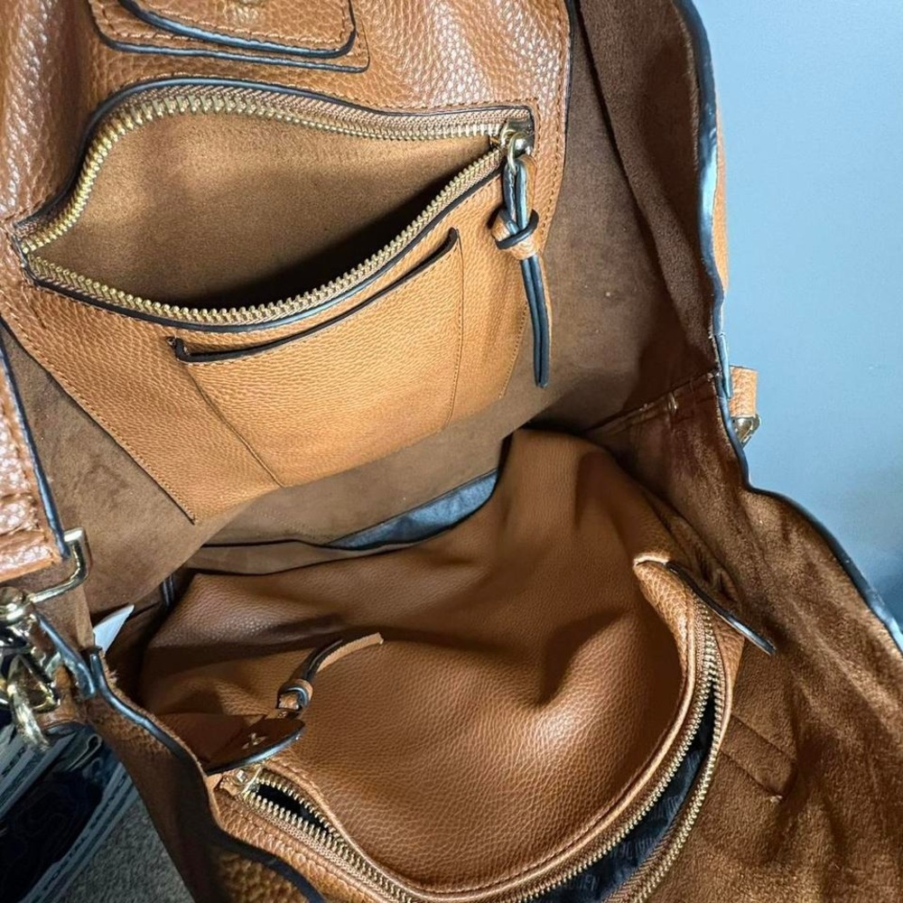 Steve‎ Madden Tan and brown leather tote bag - Picture 3 of 6
